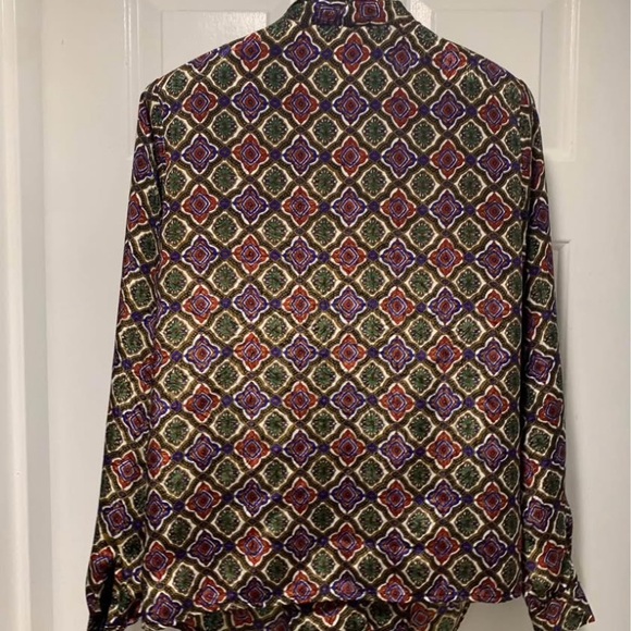 Colorful Geometric Pattern Blouse - Picture 4 of 4